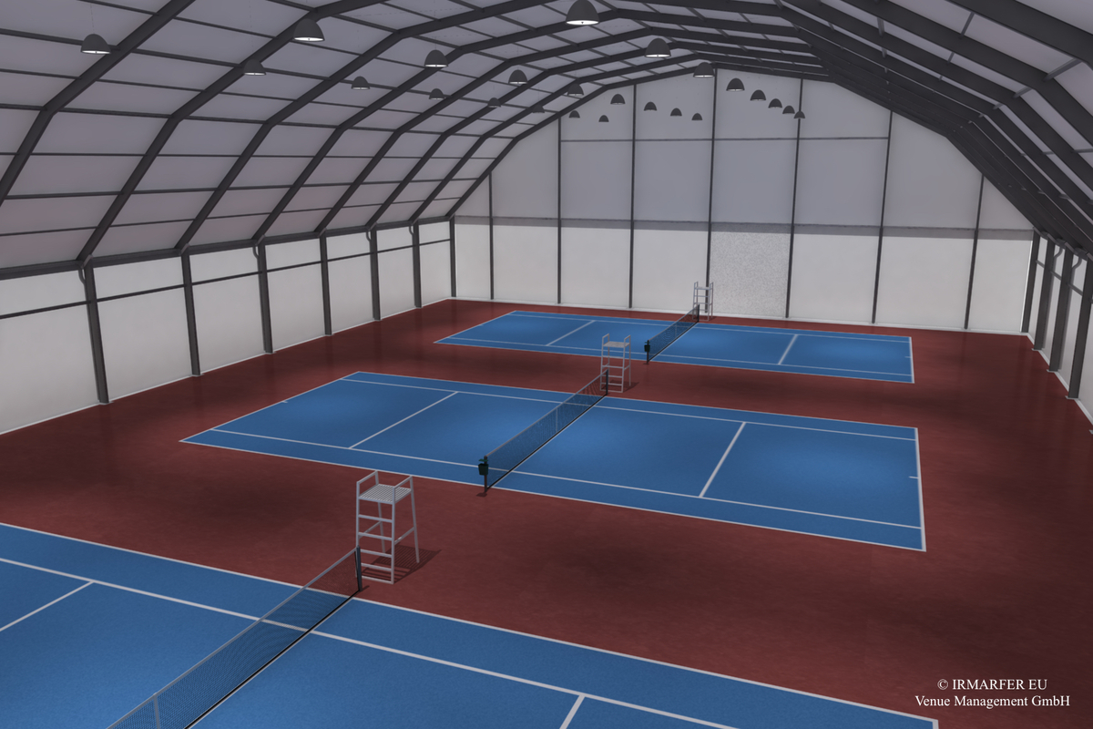 Tennis Court Cover System V3 IRMARFER EU more than just a tent